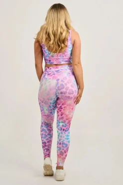 Rainbow Jag Performance - Drawstring High Waisted Leggings