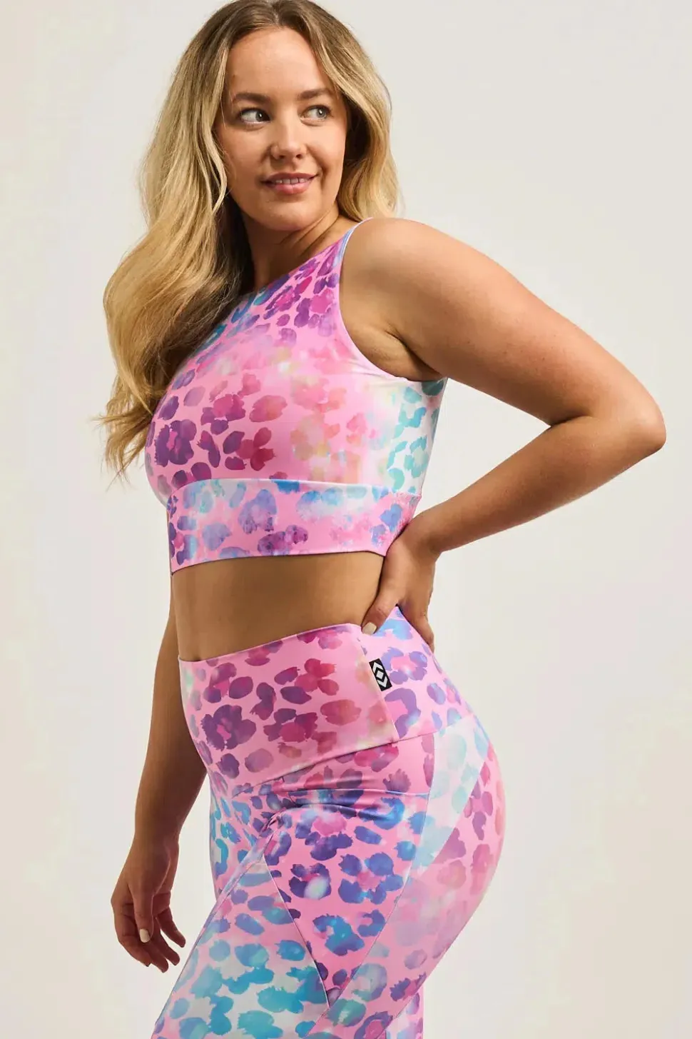 Rainbow Jag Performance - Reversible Comfort Crop Top