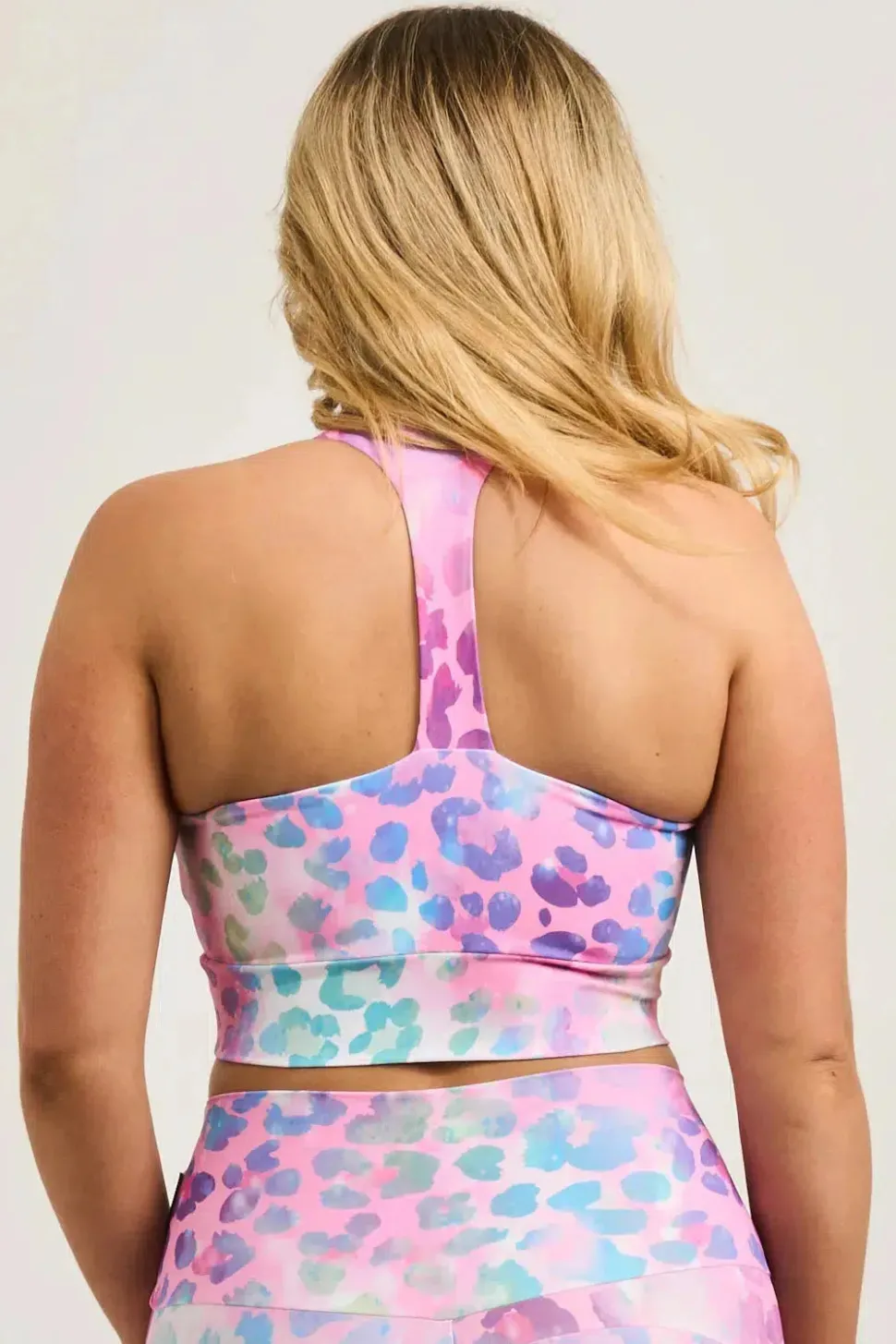 Rainbow Jag Performance - T Back Comfort Crop Top