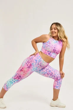 Rainbow Jag Performance - Pocket Booty Shaper High Waisted Capri Leggings