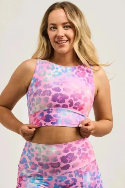 Rainbow Jag Performance - Reversible Comfort Crop Top