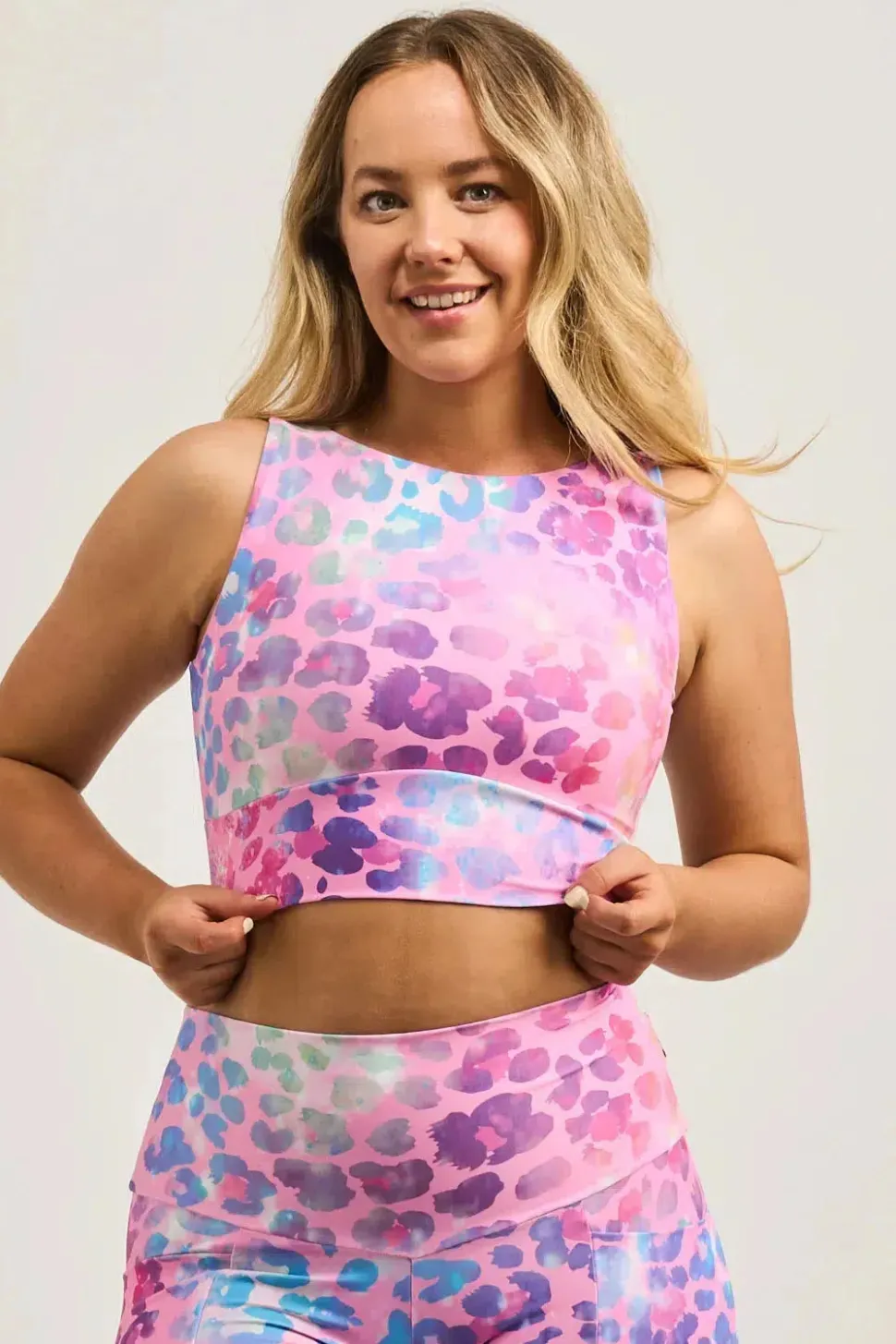 Rainbow Jag Performance - Reversible Comfort Crop Top