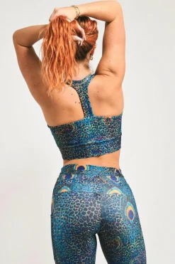 Rock Around The Peacock Performance - T Back Comfort Crop Top