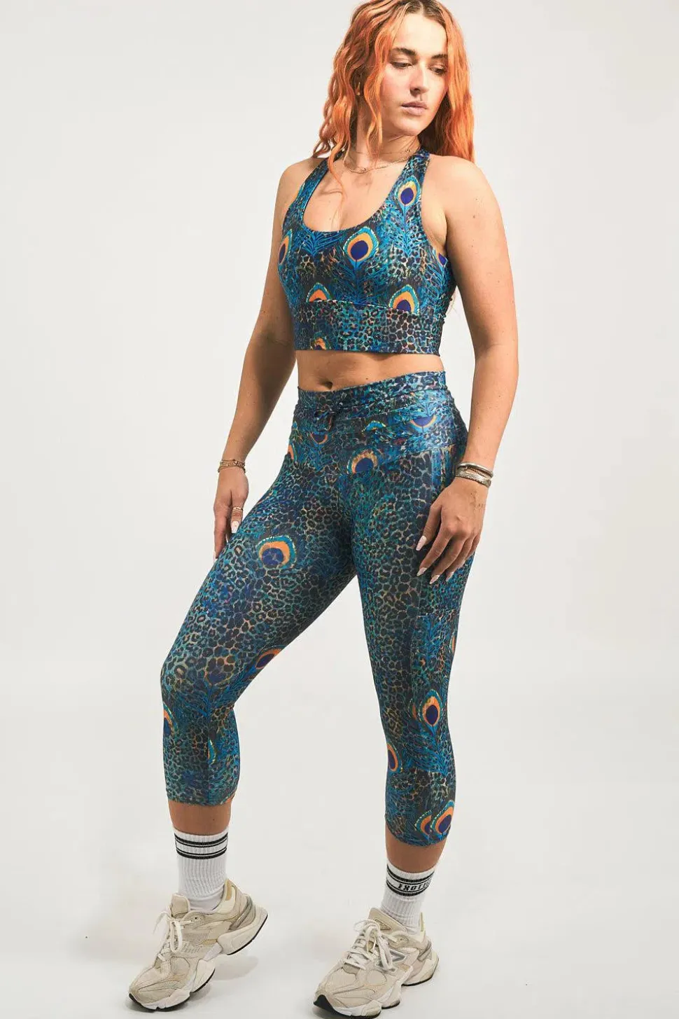 Rock Around The Peacock Performance - T Back Comfort Crop Top