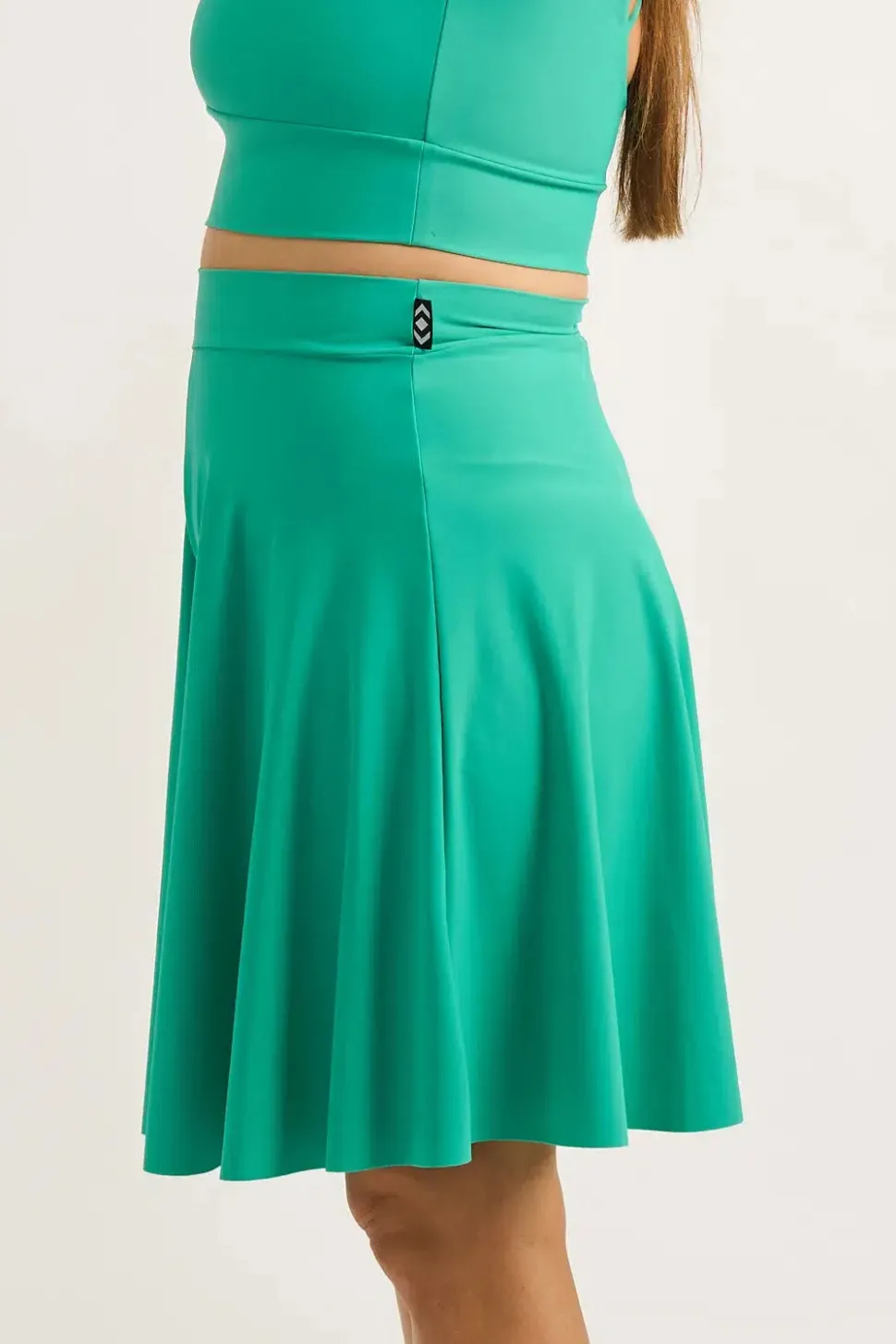 Silky Basketball Palazzo Short - Jade