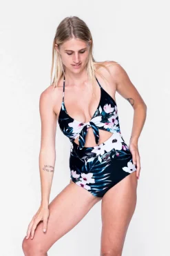 Silky Bralette One Piece W/ Extra Coverage Bottoms - Exotic At Heart