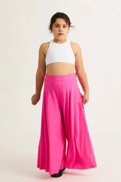 Silky Kids Palazzo Pant - Candy Pink