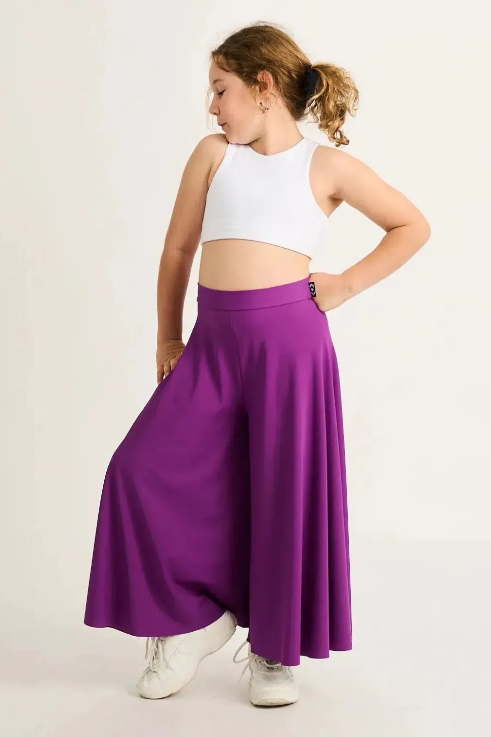 Silky Kids Palazzo Pant - Purple