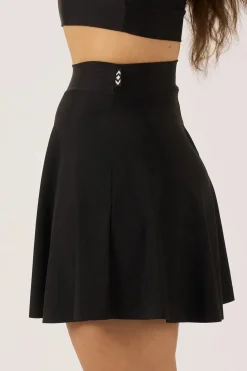 Silky Mini Palazzo Short - Black