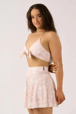 Silky Mini Palazzo Short - Nude Tiki