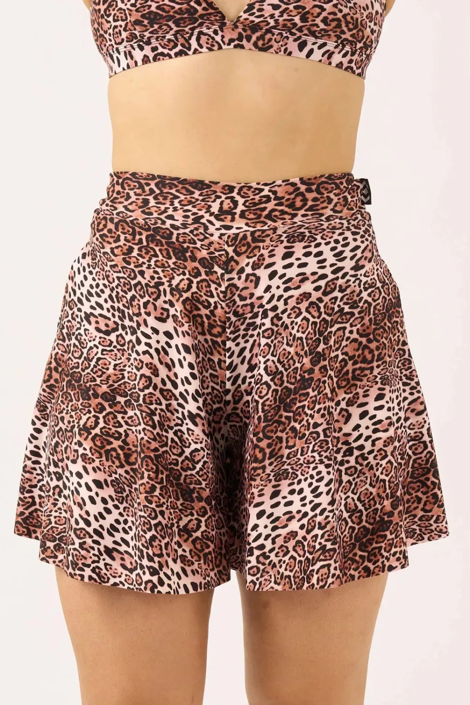 Silky Mini Palazzo Short - Natural Primal Animal