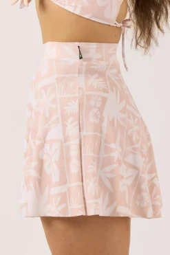 Silky Mini Palazzo Short - Nude Tiki