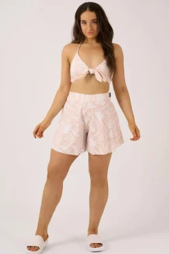 Silky Mini Palazzo Short - Nude Tiki