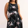 Silky Reversible Comfort Crop Midi Dress W/Pockets - Exotic At Heart