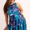 Silky Reversible Comfort Crop Mini Dress - Mermaid Mafia