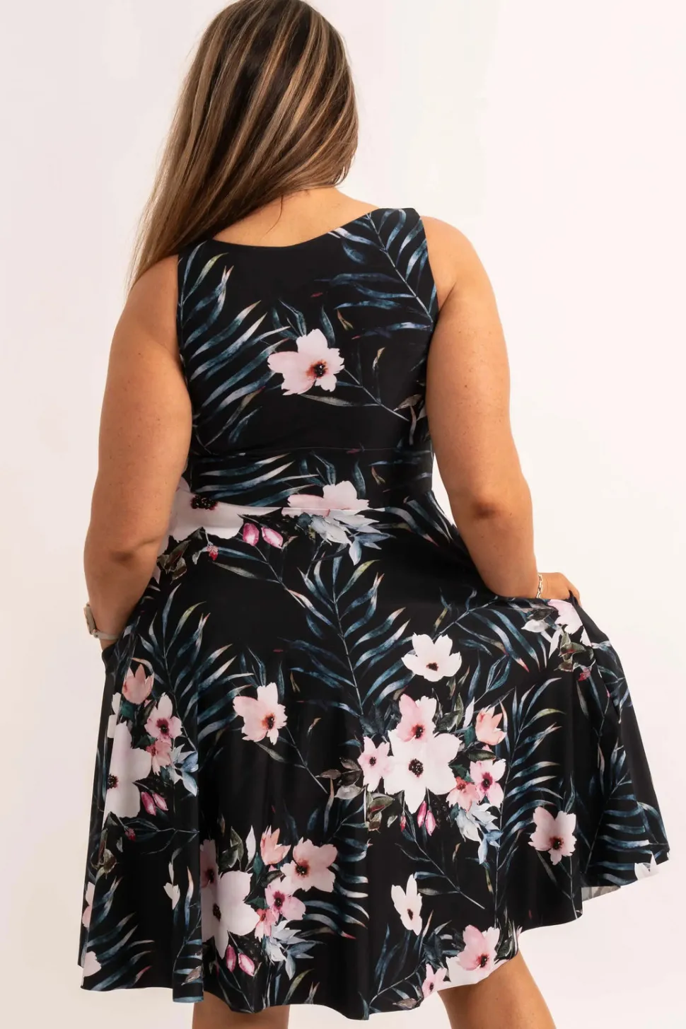 Silky Reversible Comfort Crop Midi Dress W/Pockets - Exotic At Heart