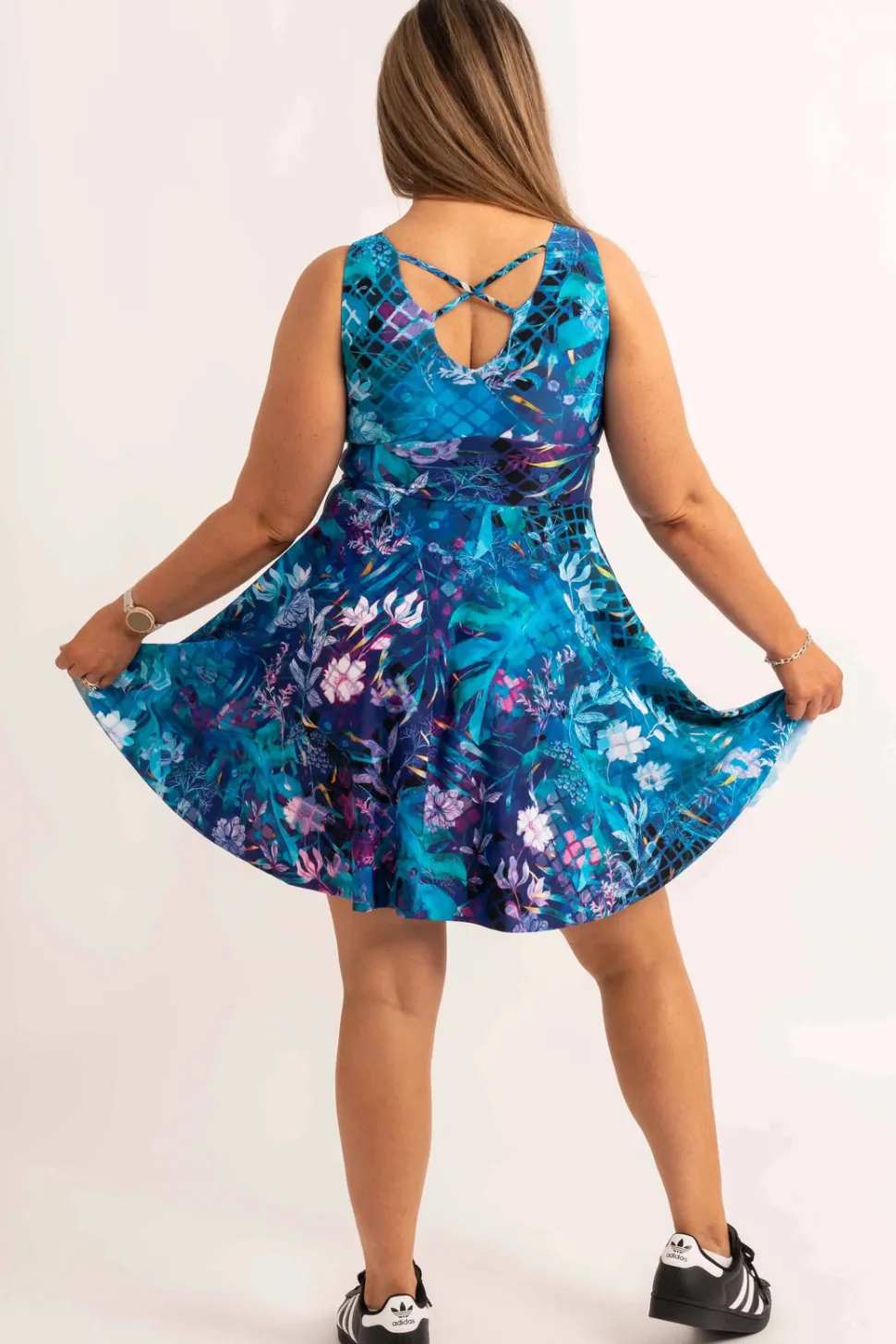 Silky Reversible Comfort Crop Mini Dress - Mermaid Mafia