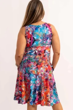 Silky Reversible Comfort Crop Midi Dress W/Pockets - Believe The Hype