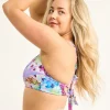 Silky Reversible Cross Over Bikini Top - Blessings