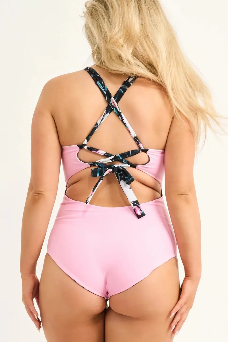 Silky Reversible Cross Over One Piece W/ Extra Coverage Bottoms - Exotic At Heart