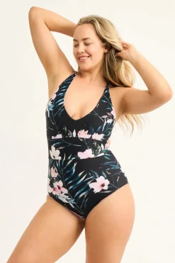 Silky Reversible Deep V One Piece W/ Extra Coverage Bottoms - Exotic At Heart