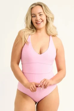 Silky Reversible Deep V One Piece W/ Extra Coverage Bottoms - Exotic At Heart