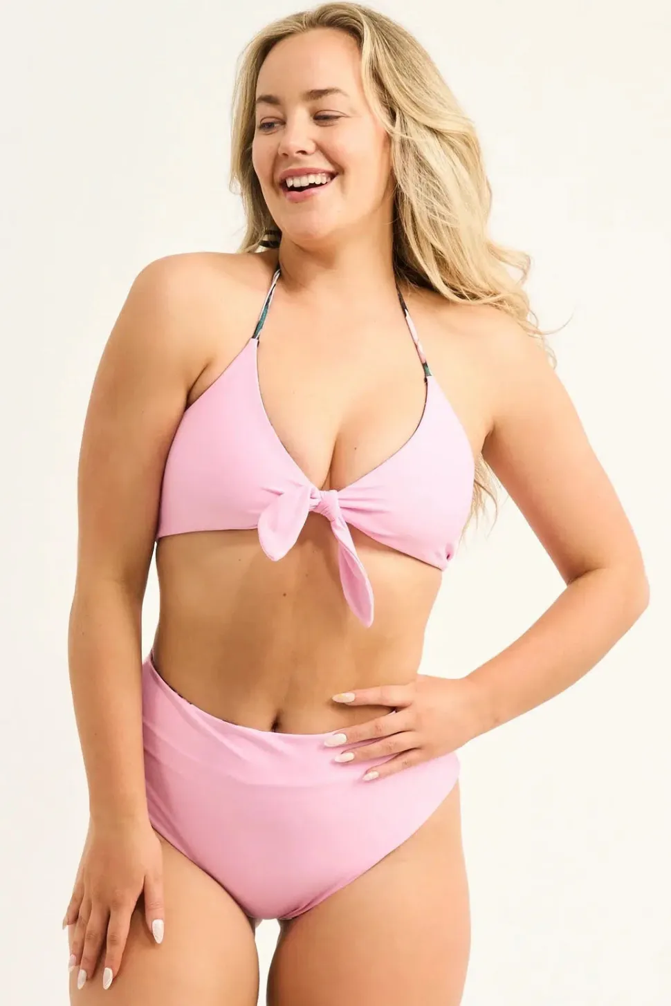 Silky Reversible High Waisted Cheeky Cut Bikini Bottoms - Exotic At Heart