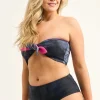 Silky Reversible High Waisted Extra Coverage Bikini Bottoms - Dark And Moody