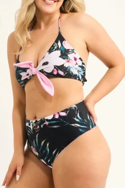 Silky Reversible High Waisted Cheeky Cut Bikini Bottoms - Exotic At Heart