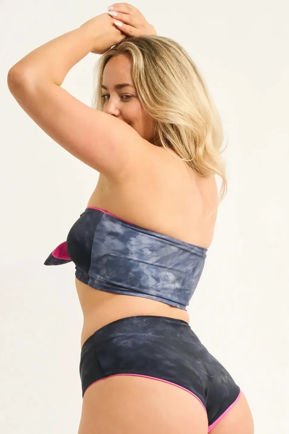 Silky Reversible High Waisted Extra Coverage Bikini Bottoms - Dark And Moody
