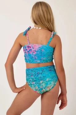 Silky Reversible Kids Bikini Top - Mermaid Jag