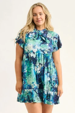 Slinky Silky Boss Bish Tiered Mini Dress - Good Witch