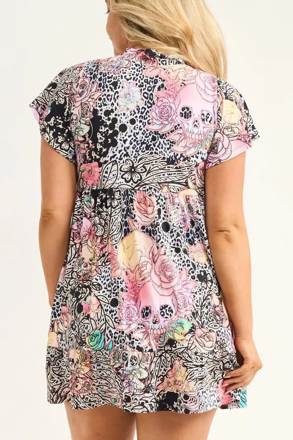 Slinky Silky Boss Bish Tiered Mini Dress - Way Badder Witch
