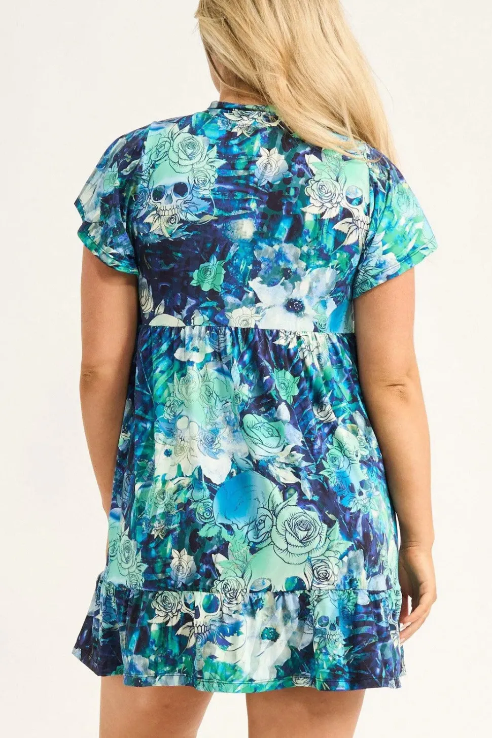 Slinky Silky Boss Bish Tiered Mini Dress - Good Witch