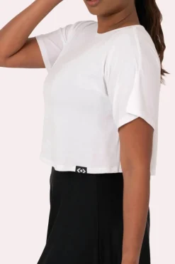 Slinky To Touch Cropped Tee - White