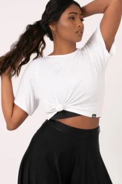 Slinky To Touch Cropped Tee - White
