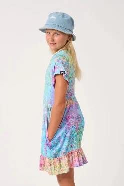 Slinky To Touch Kids Baby Doll Tiered Mini Dress - Mermaid Jag