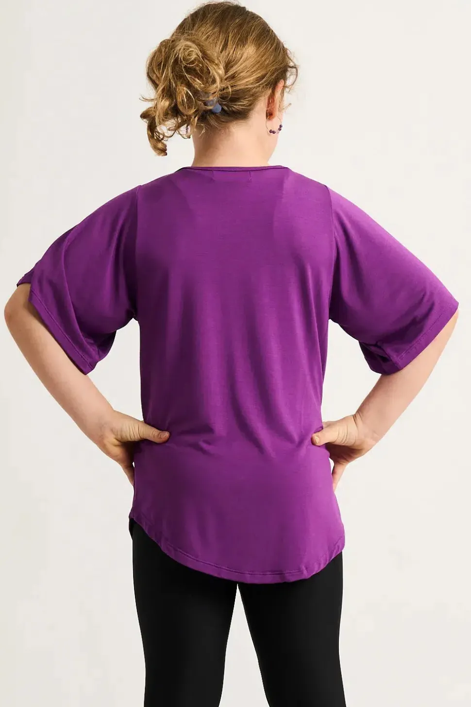 Slinky To Touch Kids Boyfriend Tee - Purple
