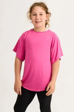 Slinky To Touch Kids Boyfriend Tee - Candy Pink