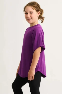 Slinky To Touch Kids Boyfriend Tee - Purple