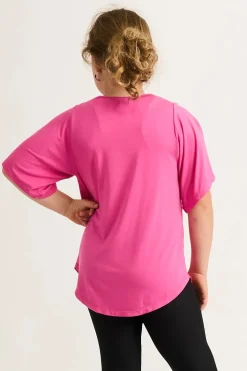 Slinky To Touch Kids Boyfriend Tee - Candy Pink