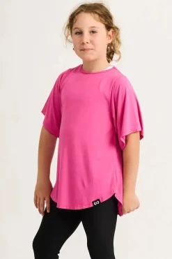 Slinky To Touch Kids Boyfriend Tee - Candy Pink