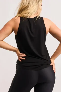 Slinky To Touch Luxe Muscle Back Tank - Black