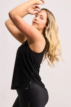 Slinky To Touch Luxe Muscle Back Tank - Black