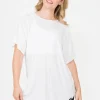 Slinky To Touch Plain Boyfriend Tee - White