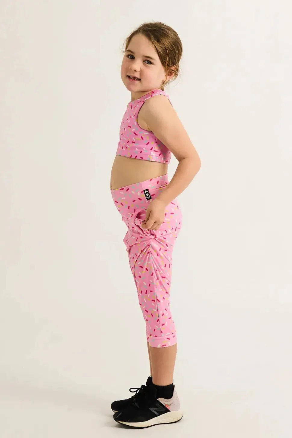 Soft To Touch Kids Jogger Capris - Extra Sprinkles