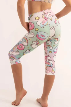 Soft To Touch Kids Jogger Capris - Unicorn