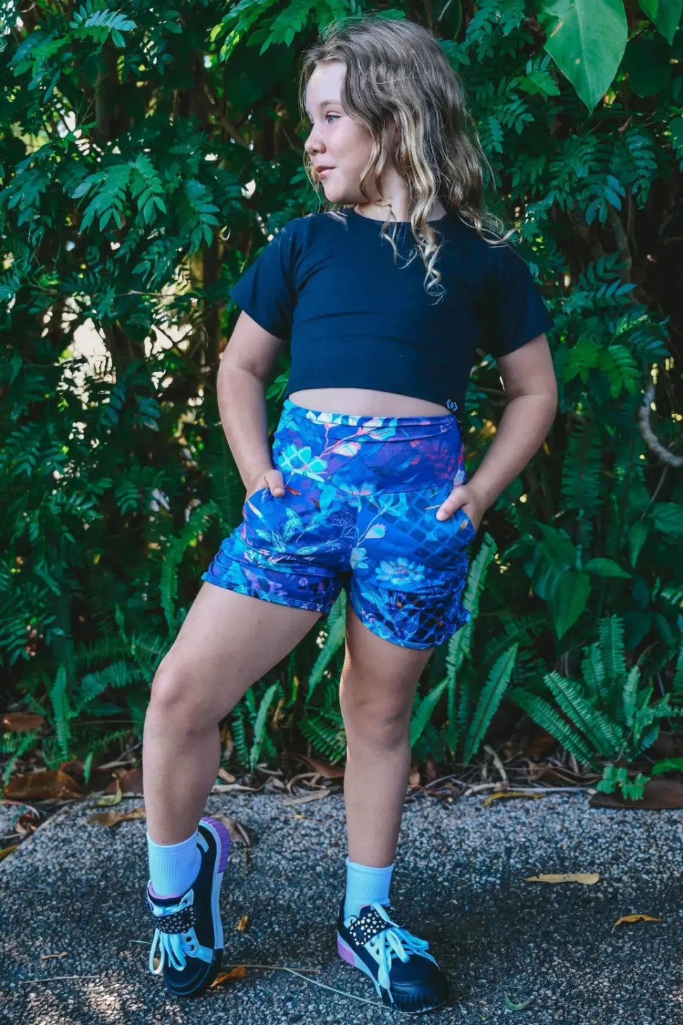 Soft To Touch Kids Jogger Shorts - Mermaid Mafia