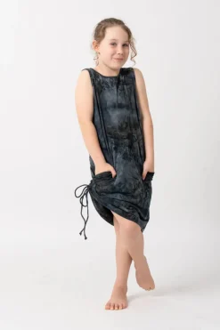 Soft To Touch Kids Lazy Girl Dress Tank - Dark And Moody
