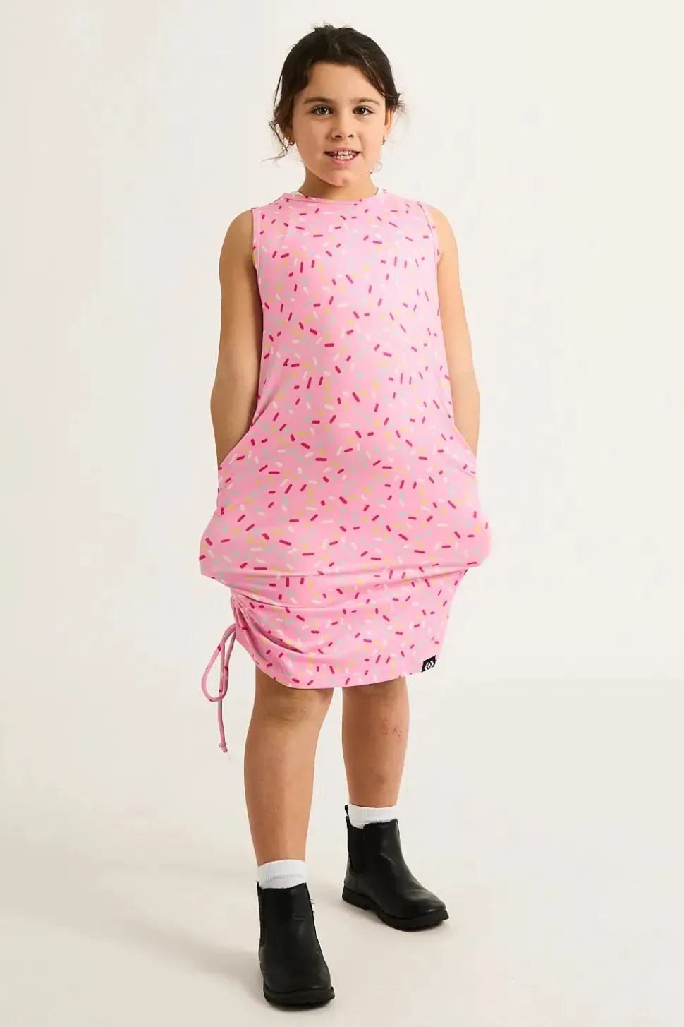 Soft To Touch Kids Lazy Girl Dress Tank - Extra Sprinkles